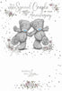 Special Couple Bears Holding Hands Anniversary Card