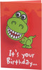 Cartoon Dinosaur Design Birthday Card