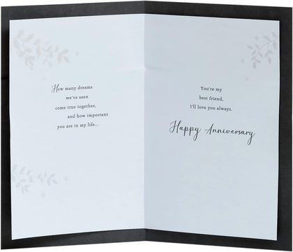 Classic Lettering Design Husband Wedding Anniversary Card