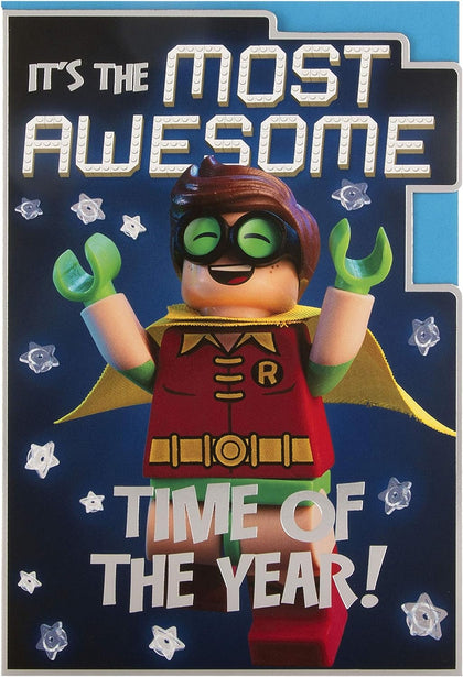 Lego Batman Christmas Card 'Awesome'