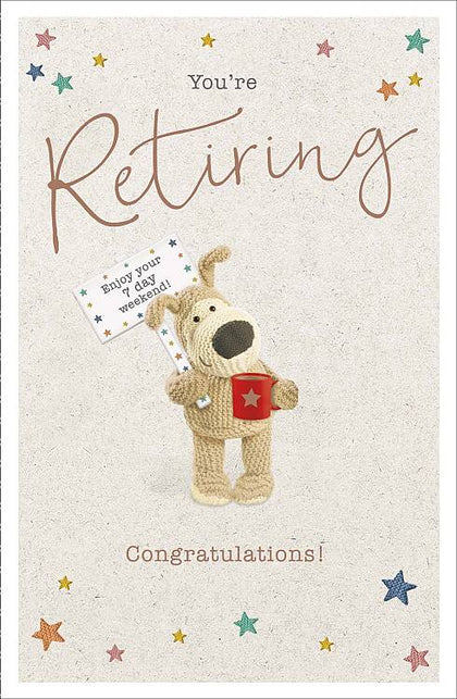 Boofle 7 Day Weekend Retirement Congratulations Card