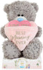 Tatty Teddy 'Best Mummy' Plush Bear On Gift Plinth 15cm High Official Mother's Day Collection