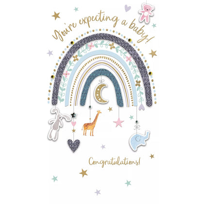 You're Having A Baby Expectant Mum Hand-Finished Congratulations Card