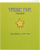 Kindred Gold Star Thank You Teacher Card