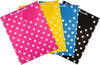 Multi Occasion Gift Bags Bundle 4 Large Size Bags in 1 Contemporary Design (Yellow, Pink, Blue, Black)