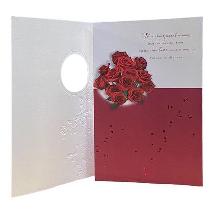 Mum And Dad Red Roses 40th Wedding Anniversary Card