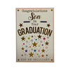 Son On Your Graduation Stars Design Congratulations Card