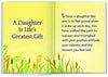 Little Keepsake Book "A Daughter is Life's Greatest Gift" for Birthday, Graduation, Christmas