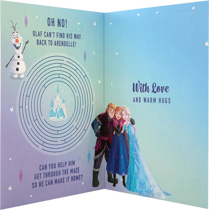 Disney Frozen Design with Activity Sister Birthday Card