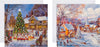 2 Festive Scene Designs Pack of 16  Charity Christmas Cards