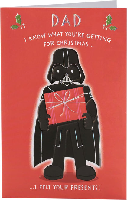 Star Wars  Darth Vader Design Dad Christmas Card