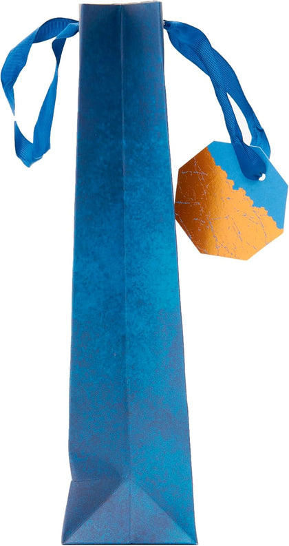 Blue Design Bottle Bag for Him Birthdays, Valentine's Day & Other Events