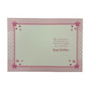 Age 04 Female Juvenile Pink Stars Design Birthday Card