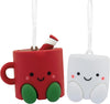 Better Together Hot Cocoa and Marshmallow Magnetic Christmas Ornaments, Set of 2