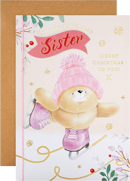 Cute Forever Friends Design Sister Christmas Card