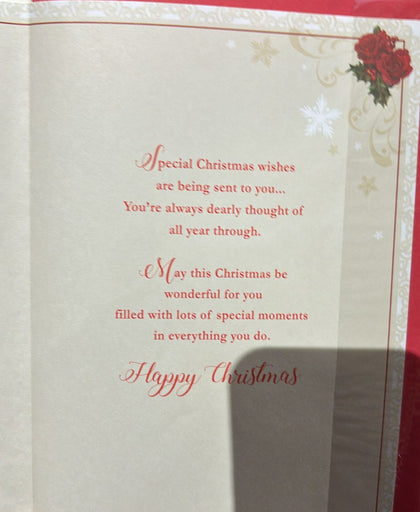 For a Special Sister In Law Nice Verse Foil Finished Christmas Card