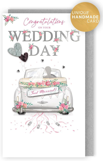 Congratulations On Your Wedding Day Hand-Finished Card 