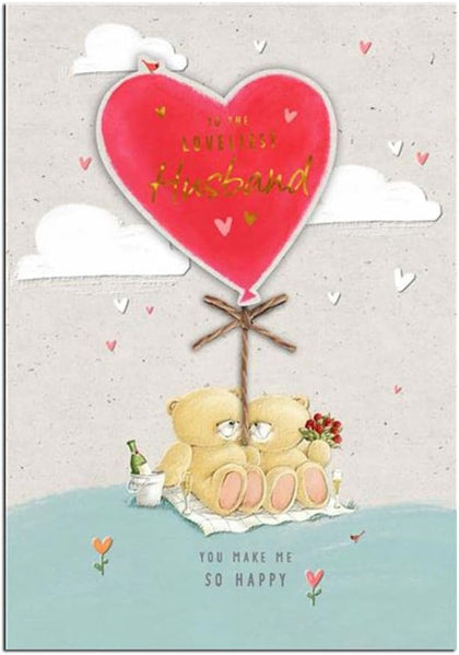 Forever Friends To The Loveliest Husband Valentine's Day Card