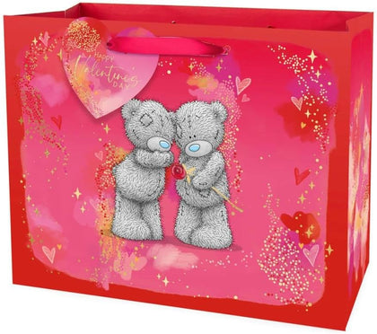 Bear Giving Rose Valentine's Day Large Gift Bag