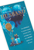 Blue Heart Design Husband Birthday Card