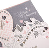 25th Glitter Finished Wife Silver Anniversary Card