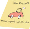 Mirror Signal Celebrate Design Passed Your Driving Test Card