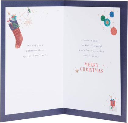 Wishes Design Grandad Christmas Card