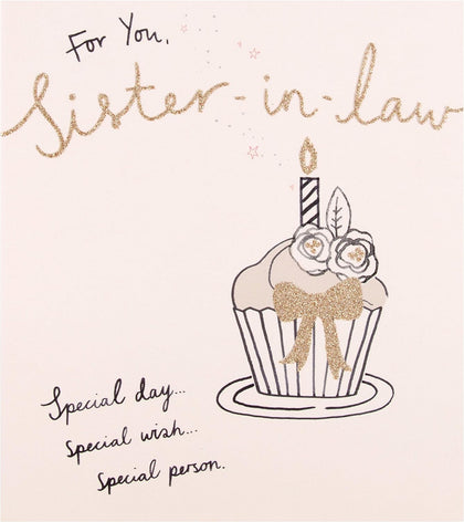 Sister in Law Birthday Card 