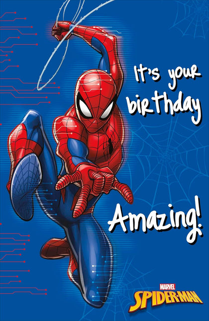 Marvel Spiderman Amazing Design For Young Boys Birthday Card