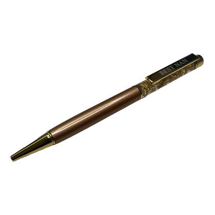 Best Nan Captioned Gold Leaf Ballpoint Gift Pen