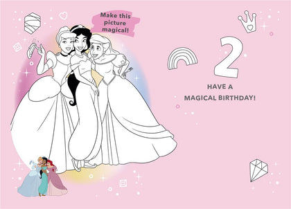 Disney Princess 2nd Birthday Wow! Card Activity Inside