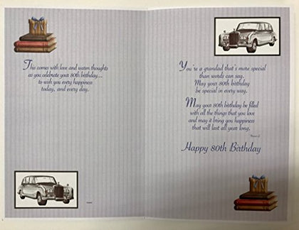 To Grandad With Love On Your 80th Birthday Card