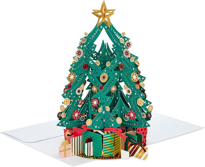 3D Festive Tree Design Paper Wonder Christmas Card