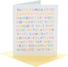 Colourful Text Design Congratulations Card for Him/Her/Friend