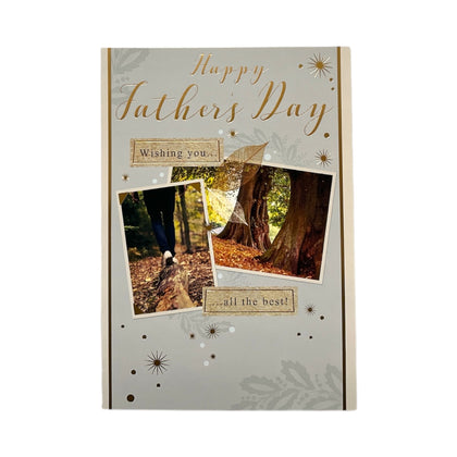 Wishing You The Best Photographic Forest Design Father's Day Card