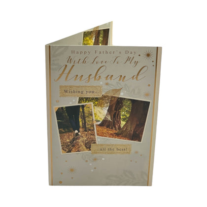 To My Husband Photographic Forest Design Father's Day Card