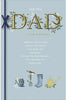 Blue & Gold Design Dad Birthday Card