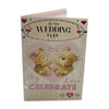 On Your Wedding Day Couple Teddy With Champagne Design Card