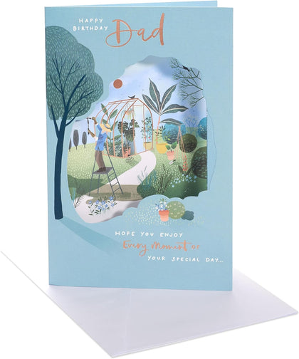 Greenhouse Design Dad Birthday Card