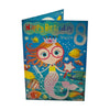 Age 08 Female Juvenile Trendy Pops Mermaid Princess Design Birthday Card