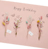 Dried Flower Design Birthday Card