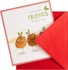 4 x Cards for Friends Funny Christmas Pudding Design Xmas Card