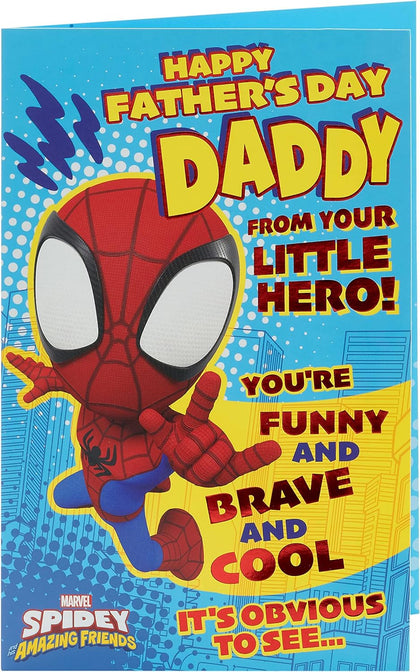 Little Hero Design Marvel Spider-Man From Son Dad Father's Day Card