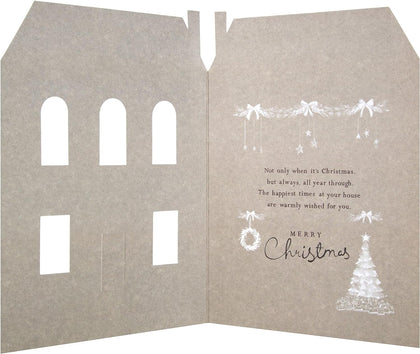 6 X Cards House to House Christmas Card Happiest Times