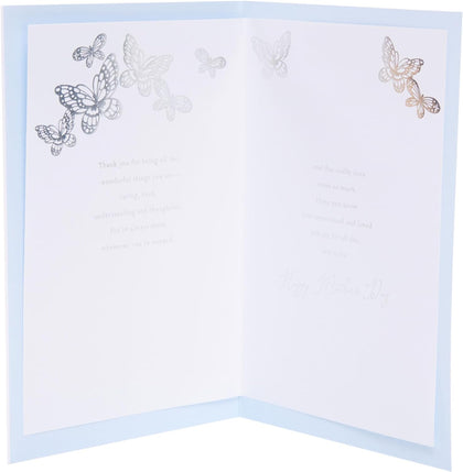 Light Blue Design Mother's Day Card