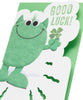 Green Monster Design Good Luck Card