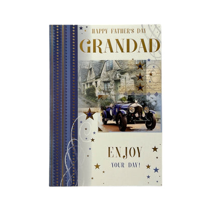 For Grandad Vintage Style Car Photographic Design Father's Day Card