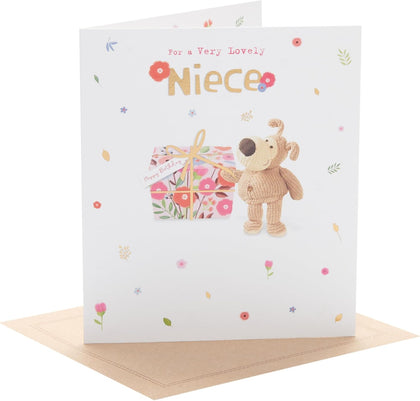 Boofle Opening Gift Niece Birthday Card