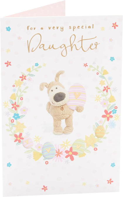 Boofle With an Egg Daughter Easter Card