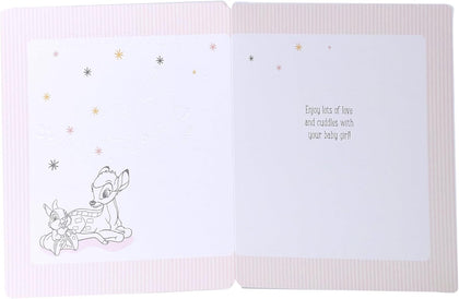 Disney Bambi New Baby Girl Card